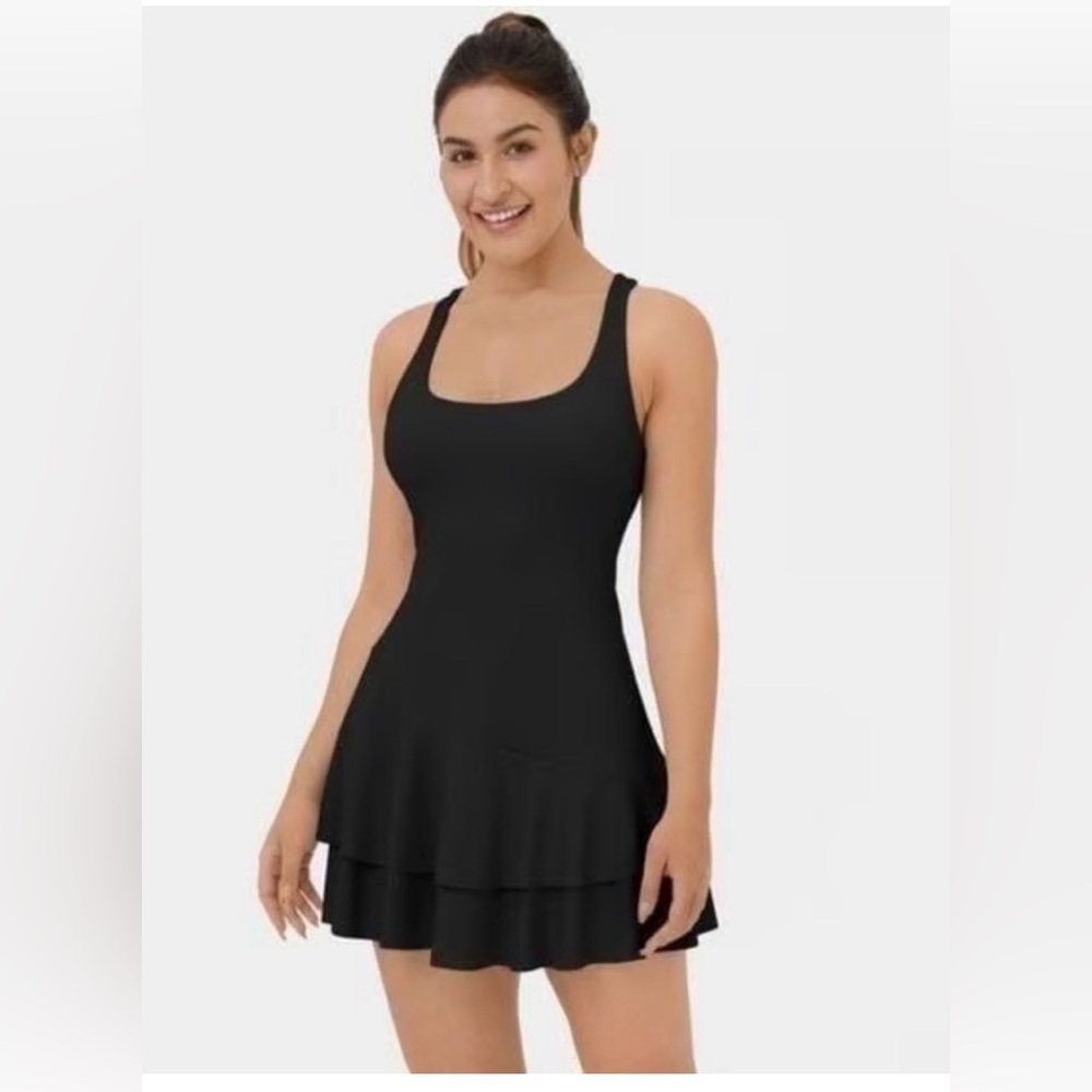 Halara layered ruffle dress- NWT